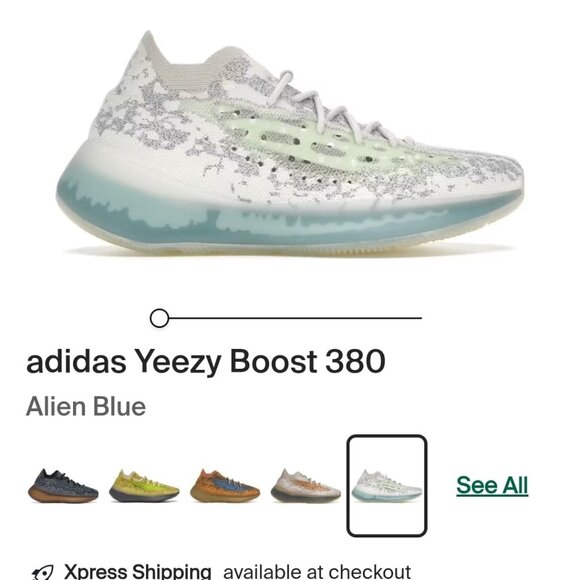 adidas Yeezy 380 Alien Blue - Picture 1 of 1